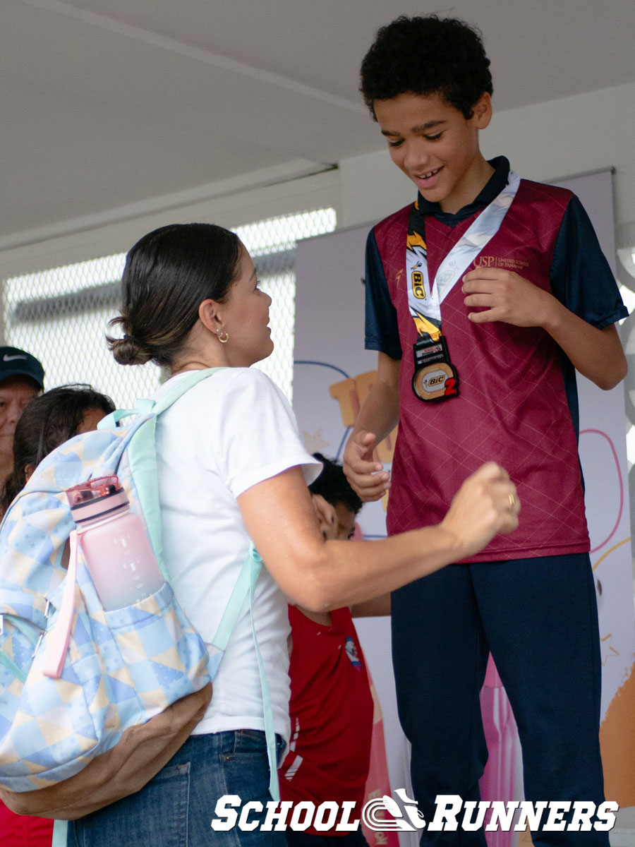 School Runners - Serie 3 - Podio Categoría Masculina 150 mts