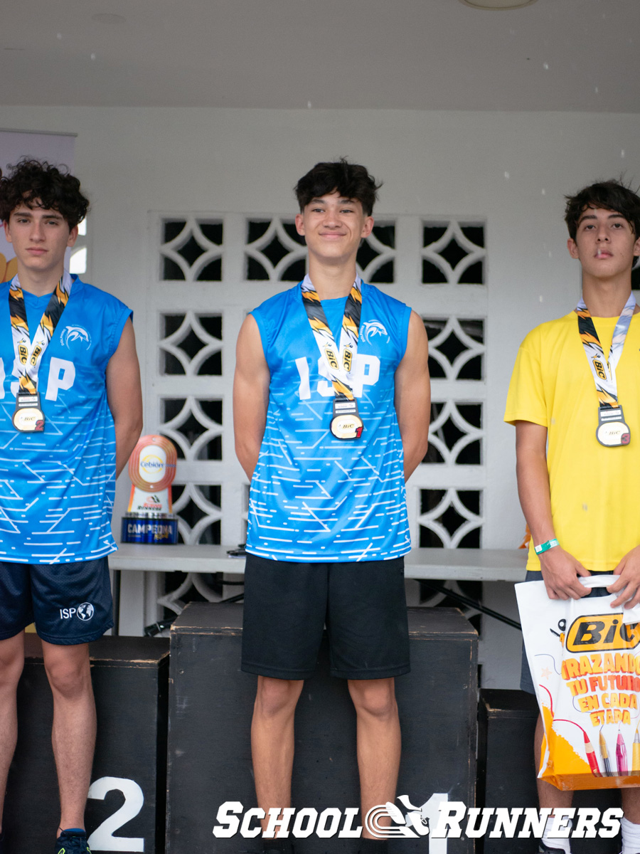 School Runners - Serie 3 - Podio Categoría Masculina 150 mts