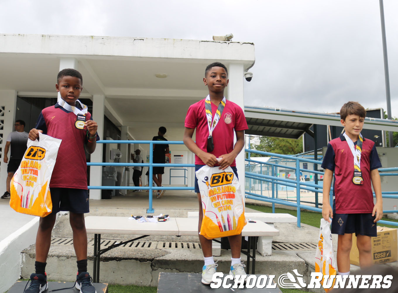 School Runners - Serie 3 - Podio Categoría Masculina 100 mts