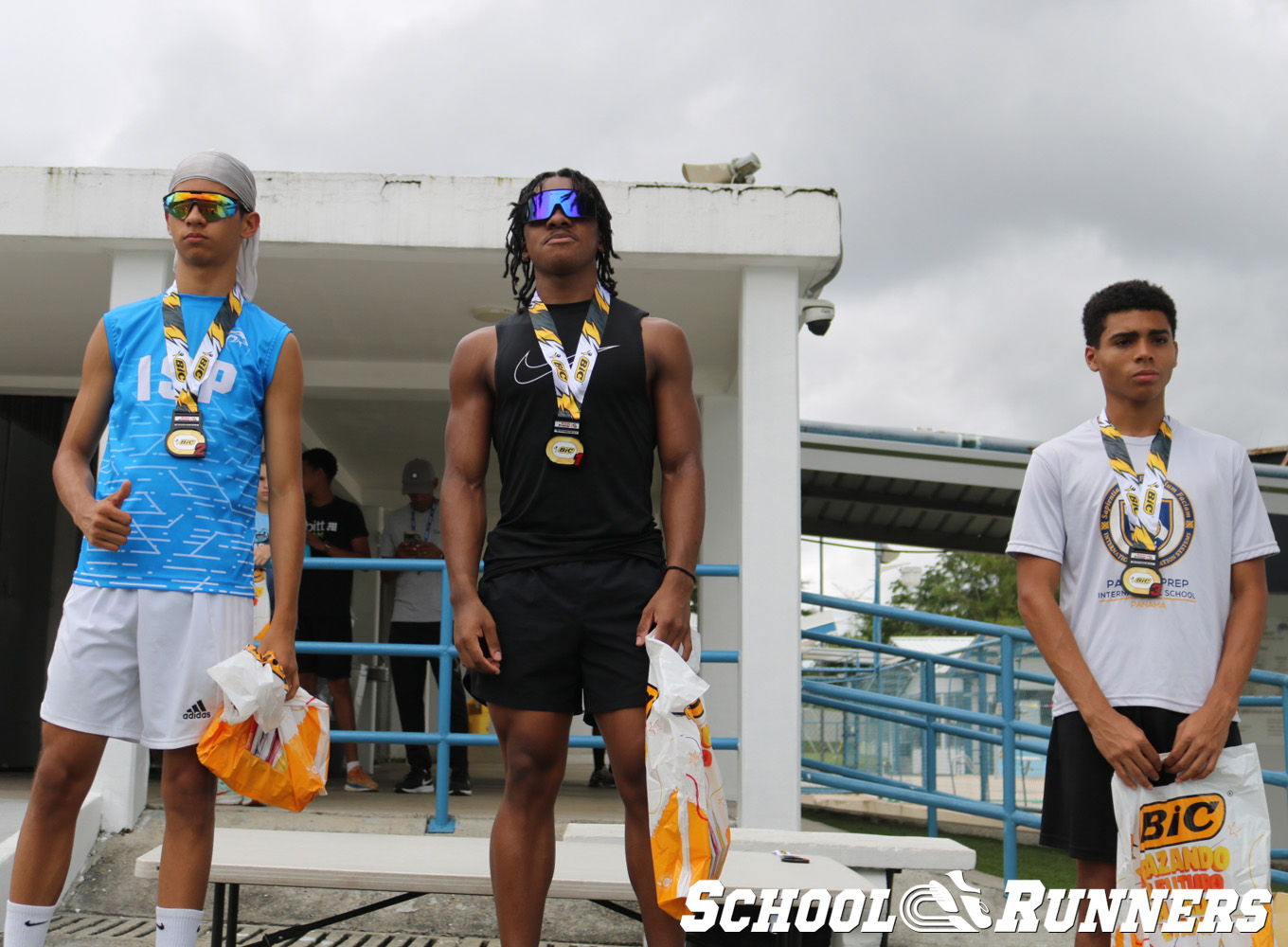 School Runners - Serie 3 - Podio Categoría Masculina 100 mts