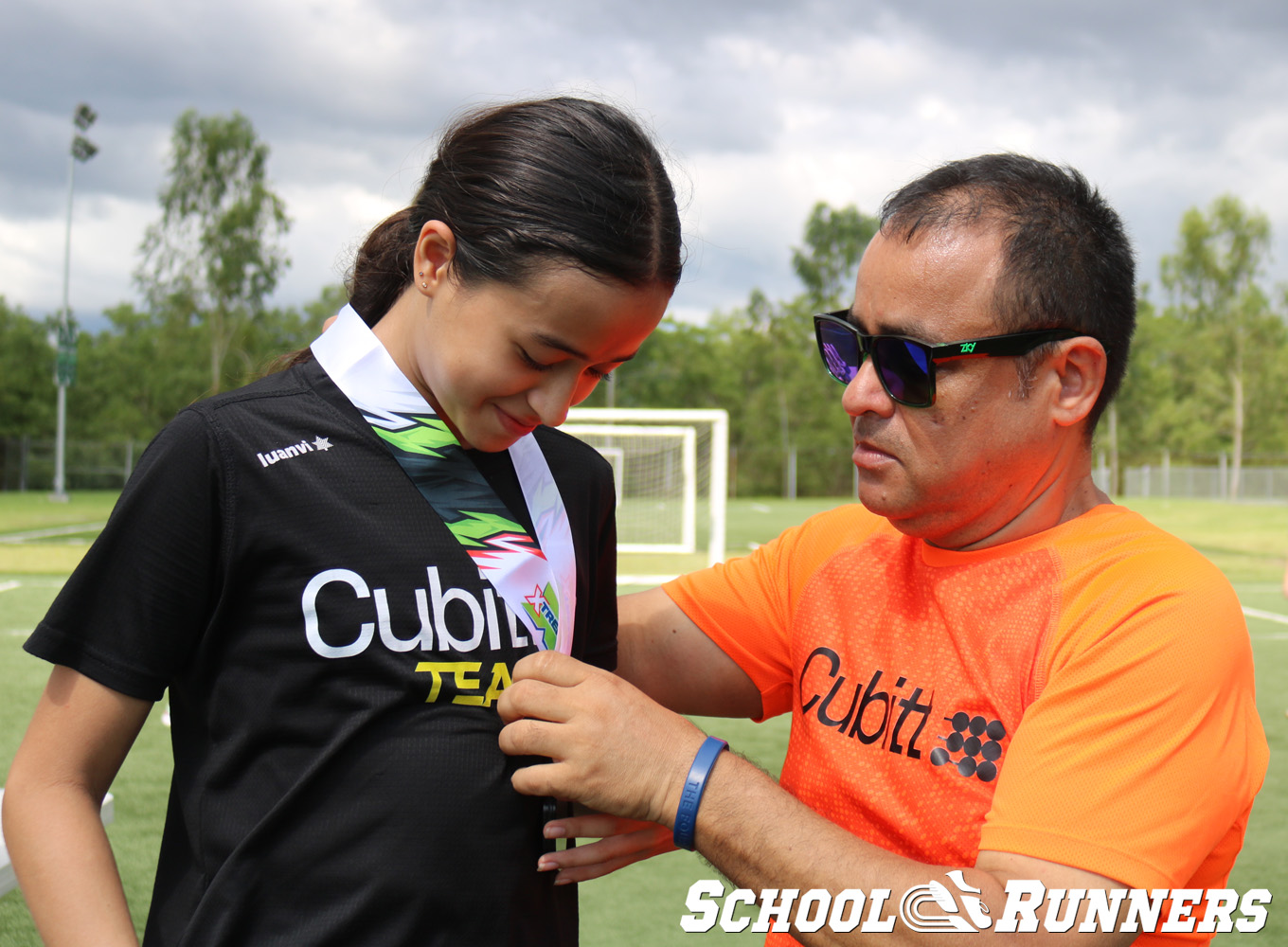 Serie 4 - Podio de la Categoría Femenino u15 en 150 metros