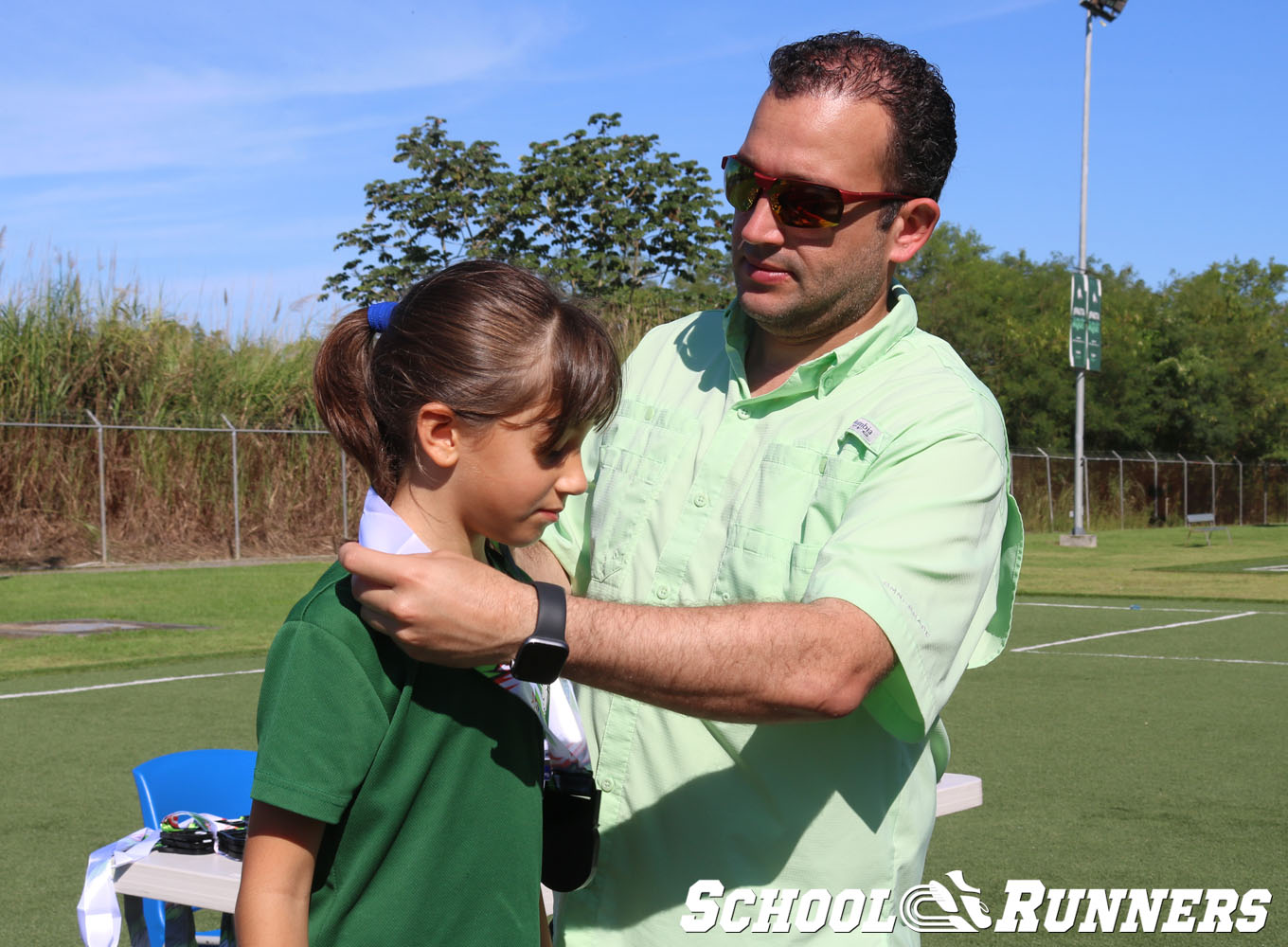 Serie 4 - Podio de la Categoría Femenino u9 en 50 metros