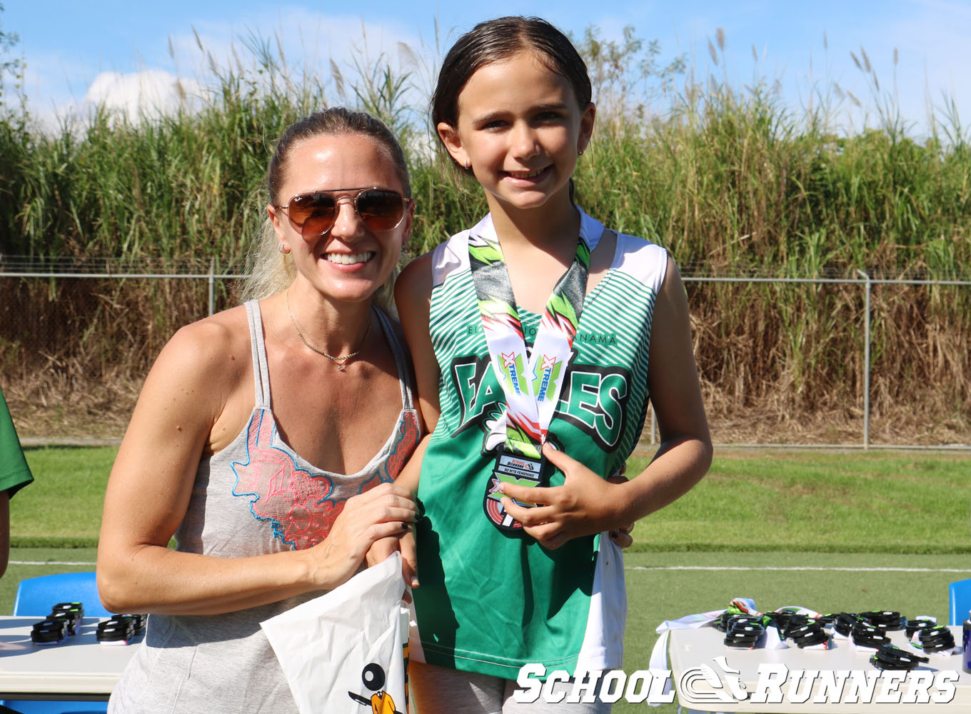 Serie 4 - Podio de la Categoría Femenino u9 en 50 metros