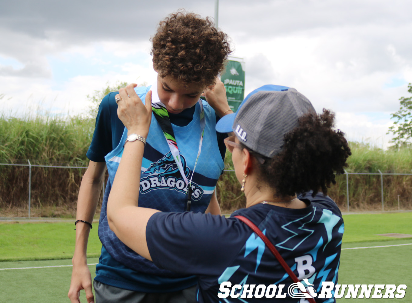 Serie 4 - Podio de la Categoría Masculina u15 en 150 metros