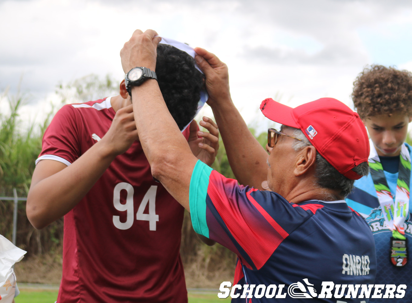 Serie 4 - Podio de la Categoría Masculina u15 en 150 metros