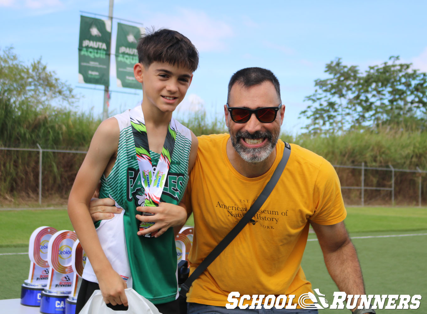 Serie 4 - Podio de la Categoría Masculina u13 en 300 metros