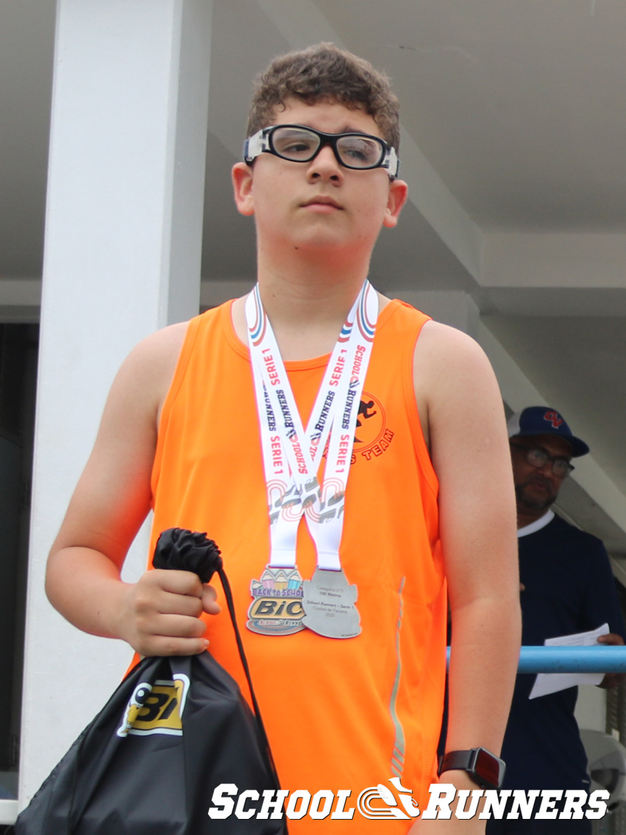 2025 Serie 1 - Medallas - Categoría Masculina u15 - 100 metros